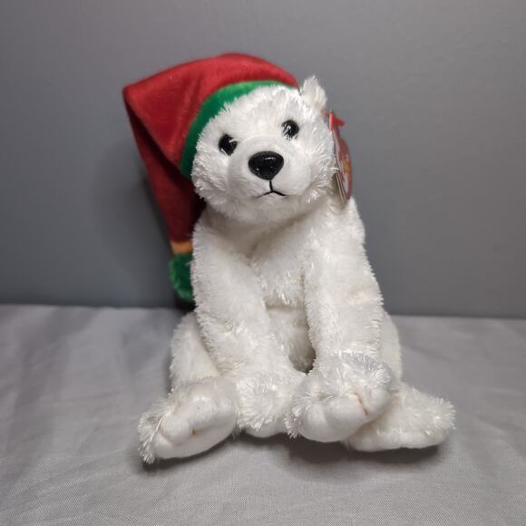 Ty Beanie Babies Snowdrift Bear Toboggan Penguin 2003 Christmas w/tags - Picture 3 of 16